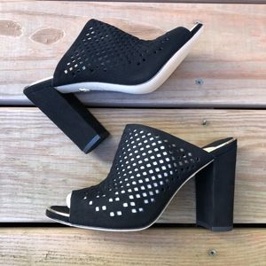 DVF Diane Von Furstenberg Taviano Laser Cut Mules